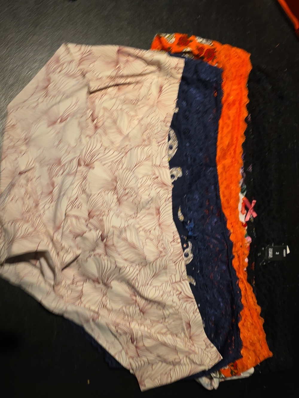 Women's Mixed Color Shorts Pack - Pink, Navy, Orange, Black